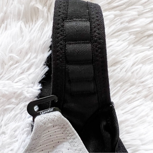 Glamorise Womens Sports Bra 42D Grey Black High Support Wireless Double Layer - Picture 7 of 12